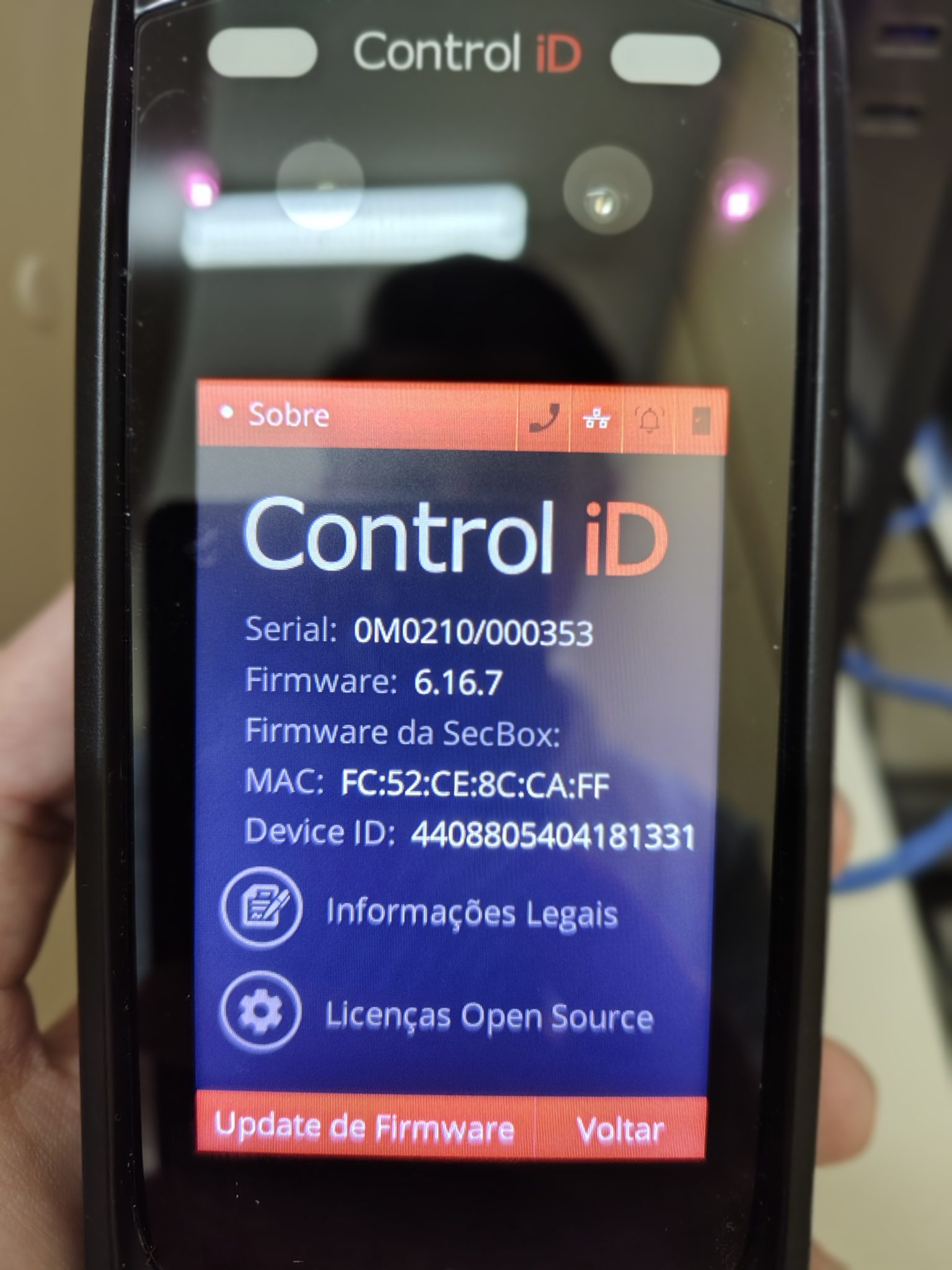Integração com iDFace ControlID - Biometria Facial - Wiki - Centrium ...
